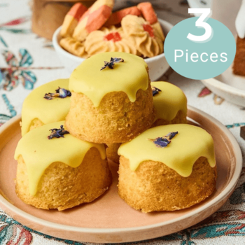 Lemon Almond Drip Tea Cakes (3pcs)